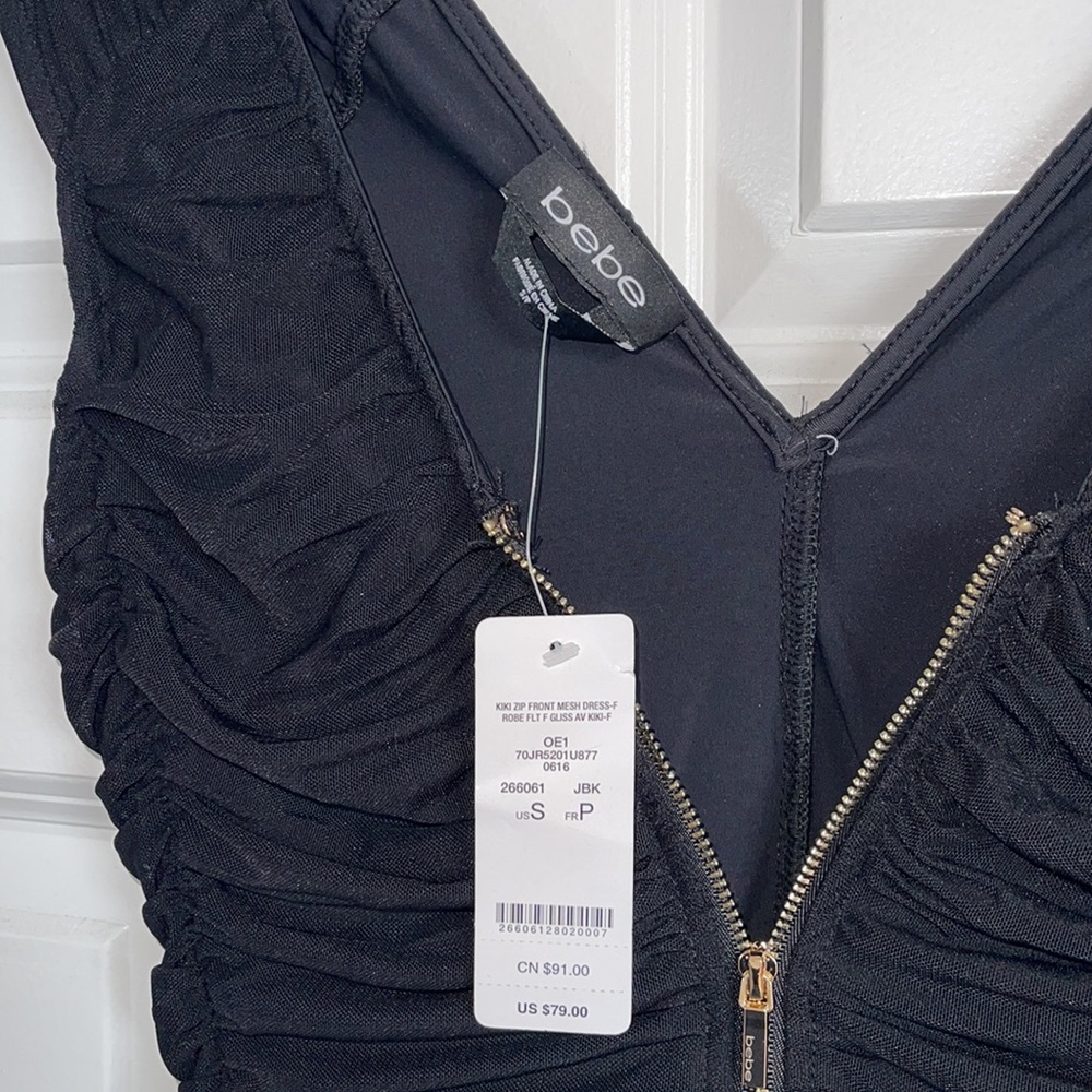 Bebe Rouched Mini Dress - Picture 4 of 4